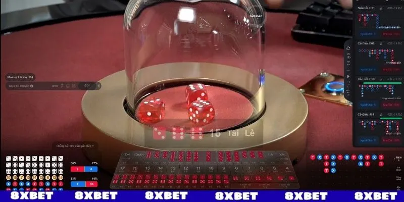 Cách chơi tài xỉu 8XBET qua các cửa cược phổ biến