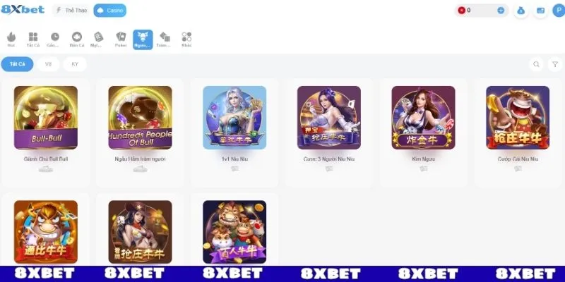 Sảnh game bài 8XBET vì sao luôn được đón nhận