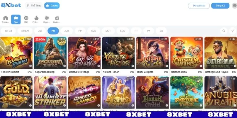 Sảnh nổ hũ PG điện tử chất lượng hàng đầu quốc tế