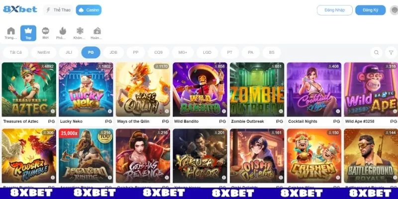 Sảnh nổ hũ PG điện tử